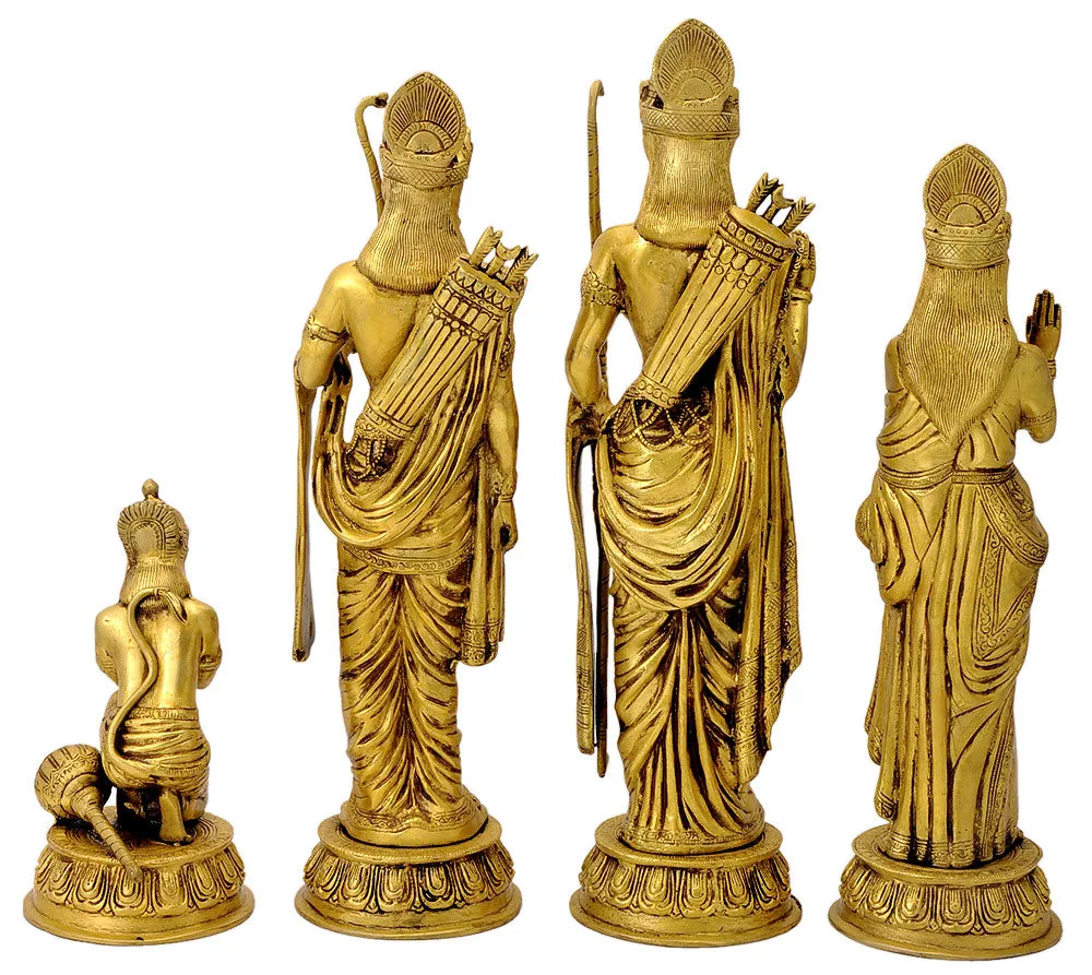 Shri Ram Durbar 18" Set Brass Sculpture