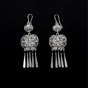 Silver Earrings, Tradition drop Earrings