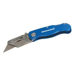 Silverline Lock Knife & 10 Blades 90mm 290192