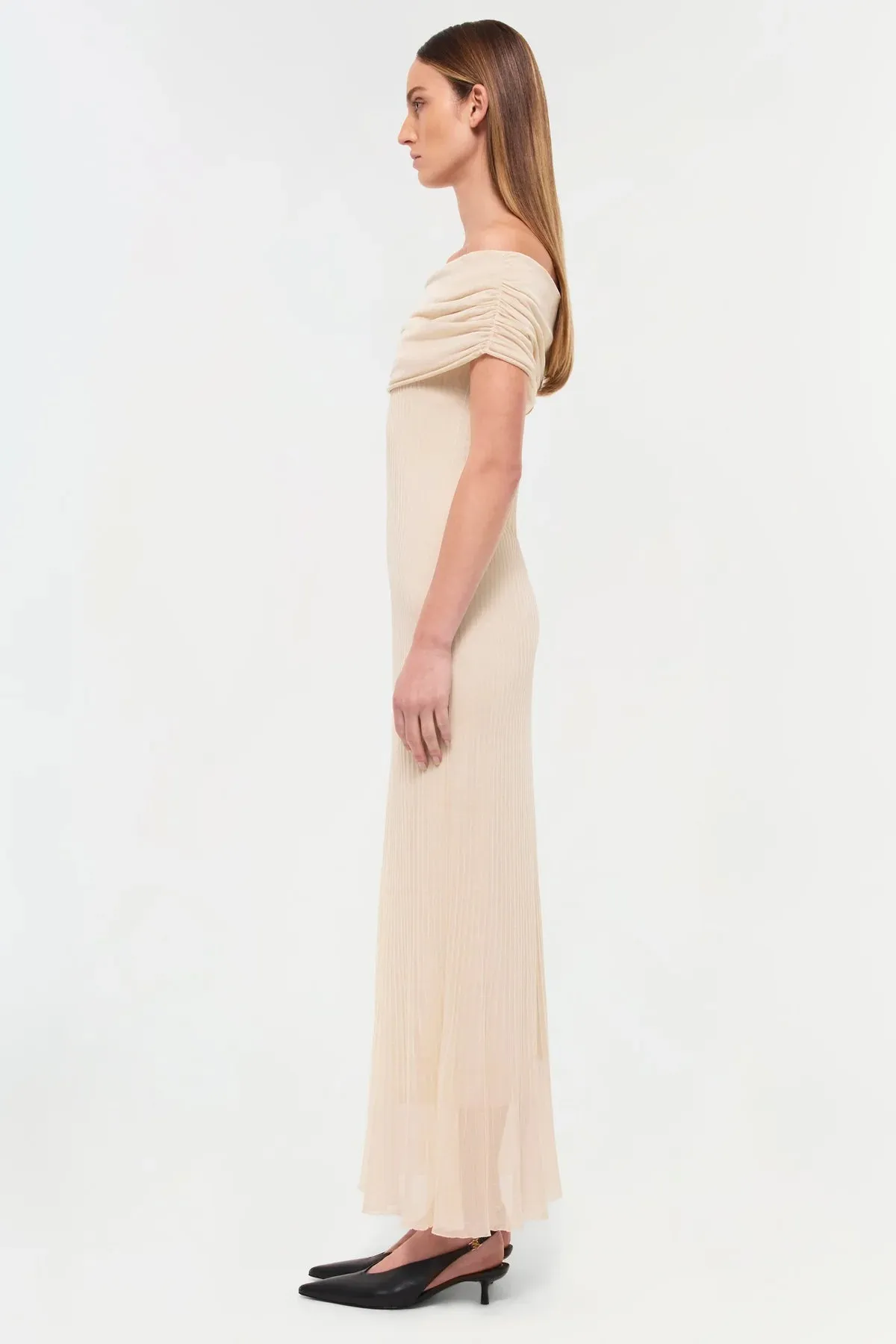 SIMKHAI - Laurelle Knit Maxi Dress - Sand