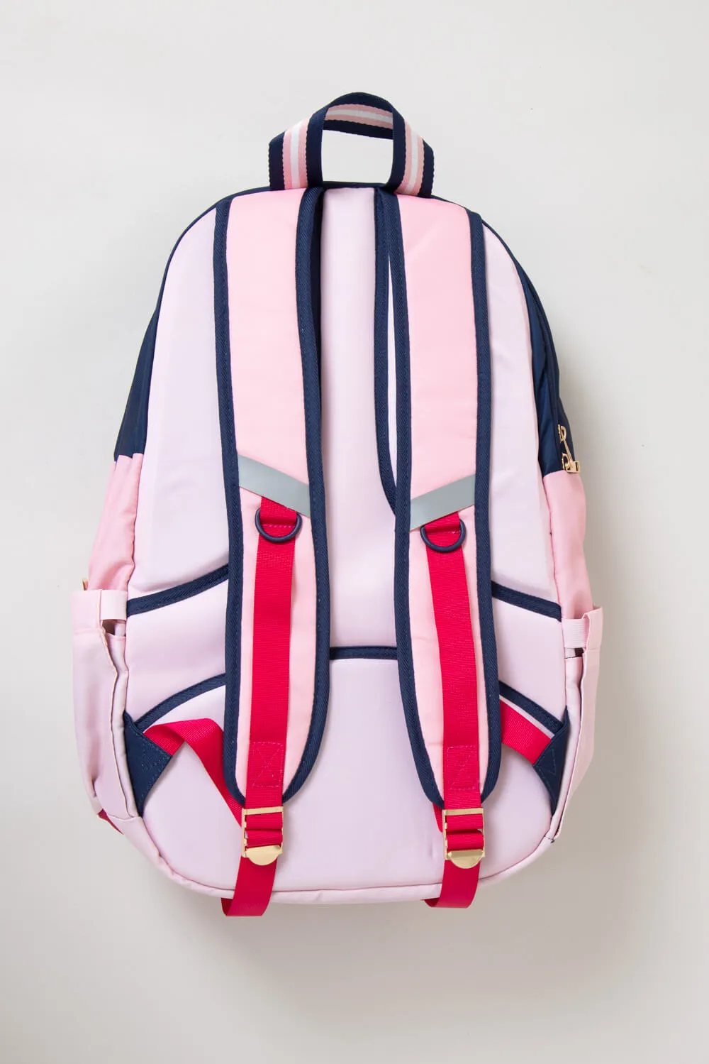 Simply Southern Backpack in Punch Color Block | 0224-BAG-SCHL-BKPK-PUNCH