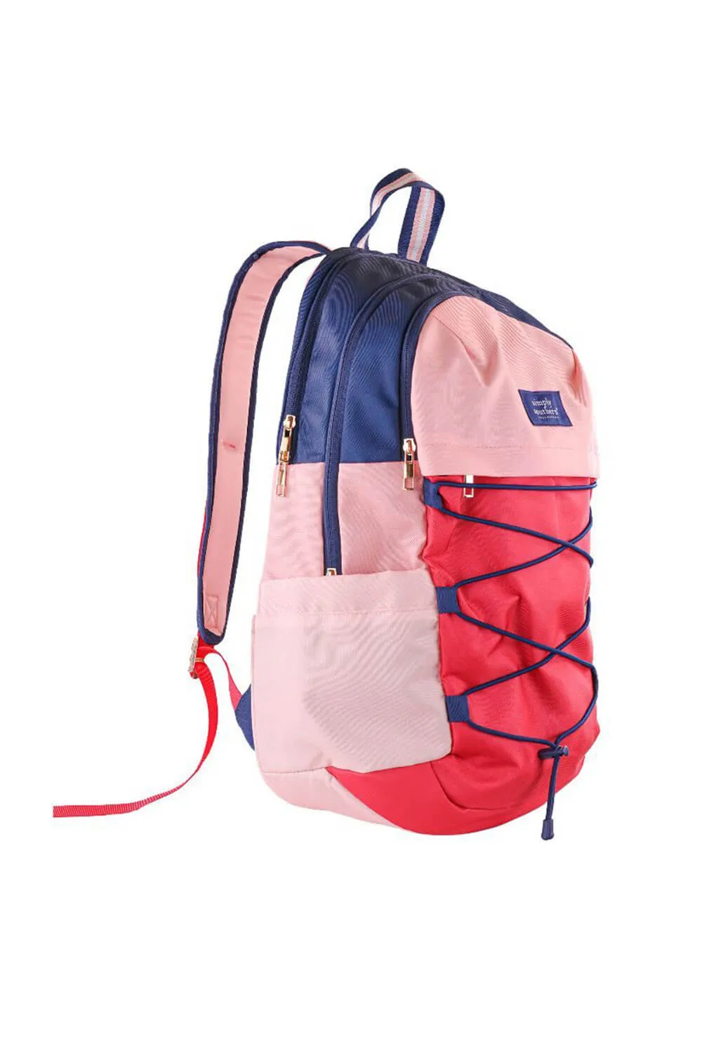 Simply Southern Backpack in Punch Color Block | 0224-BAG-SCHL-BKPK-PUNCH