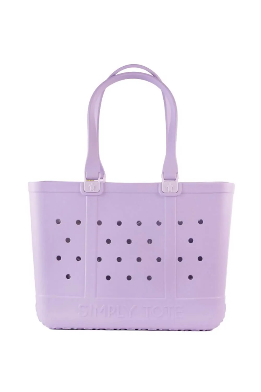 Simply Southern Large Waterproof Tote Bag in Lilac | 0125-SIMPLYTOTE-LILAC