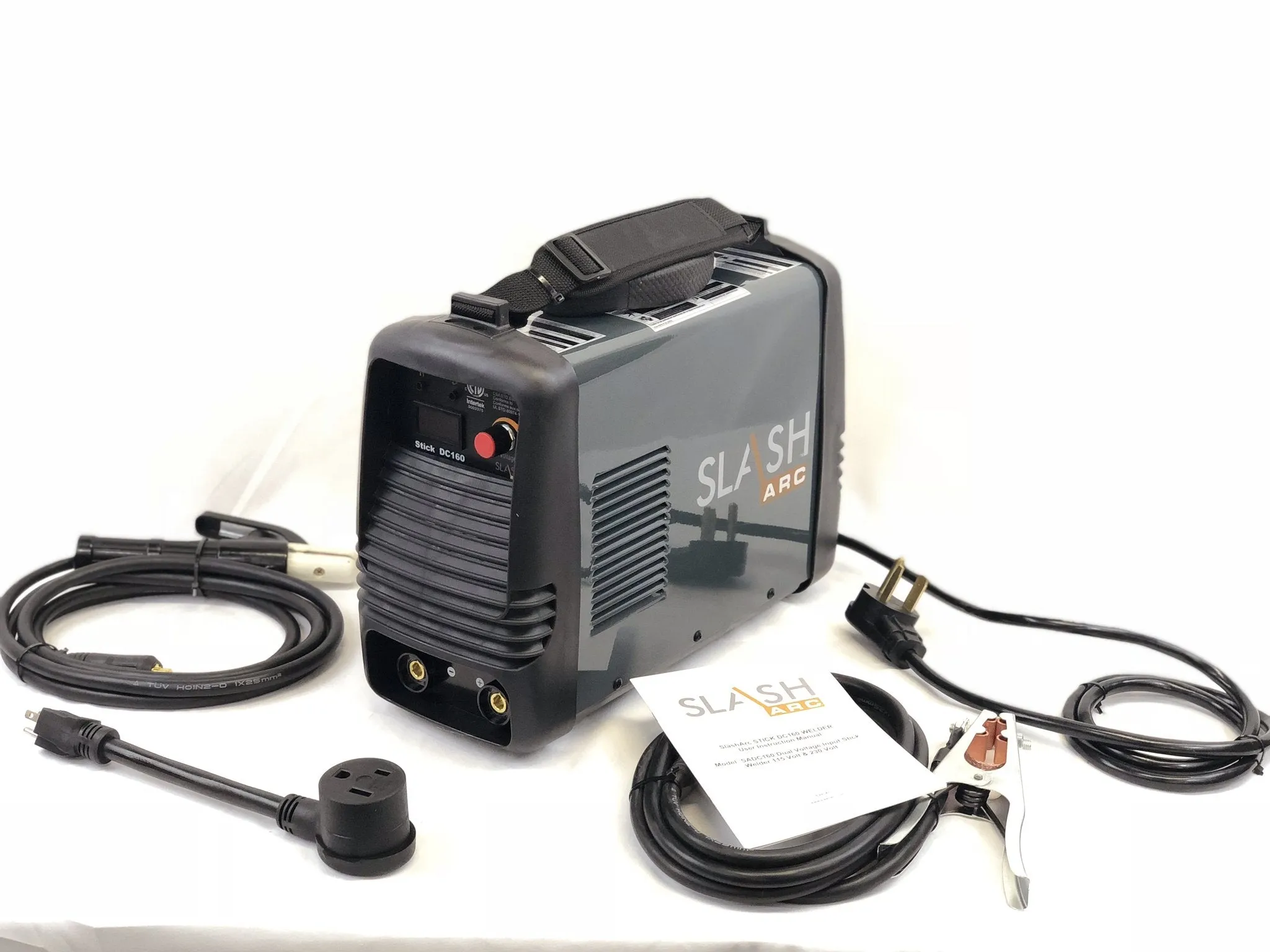 SlashArc DC 160 Dual voltage input Stick Welder package 115/230v 1 year warranty