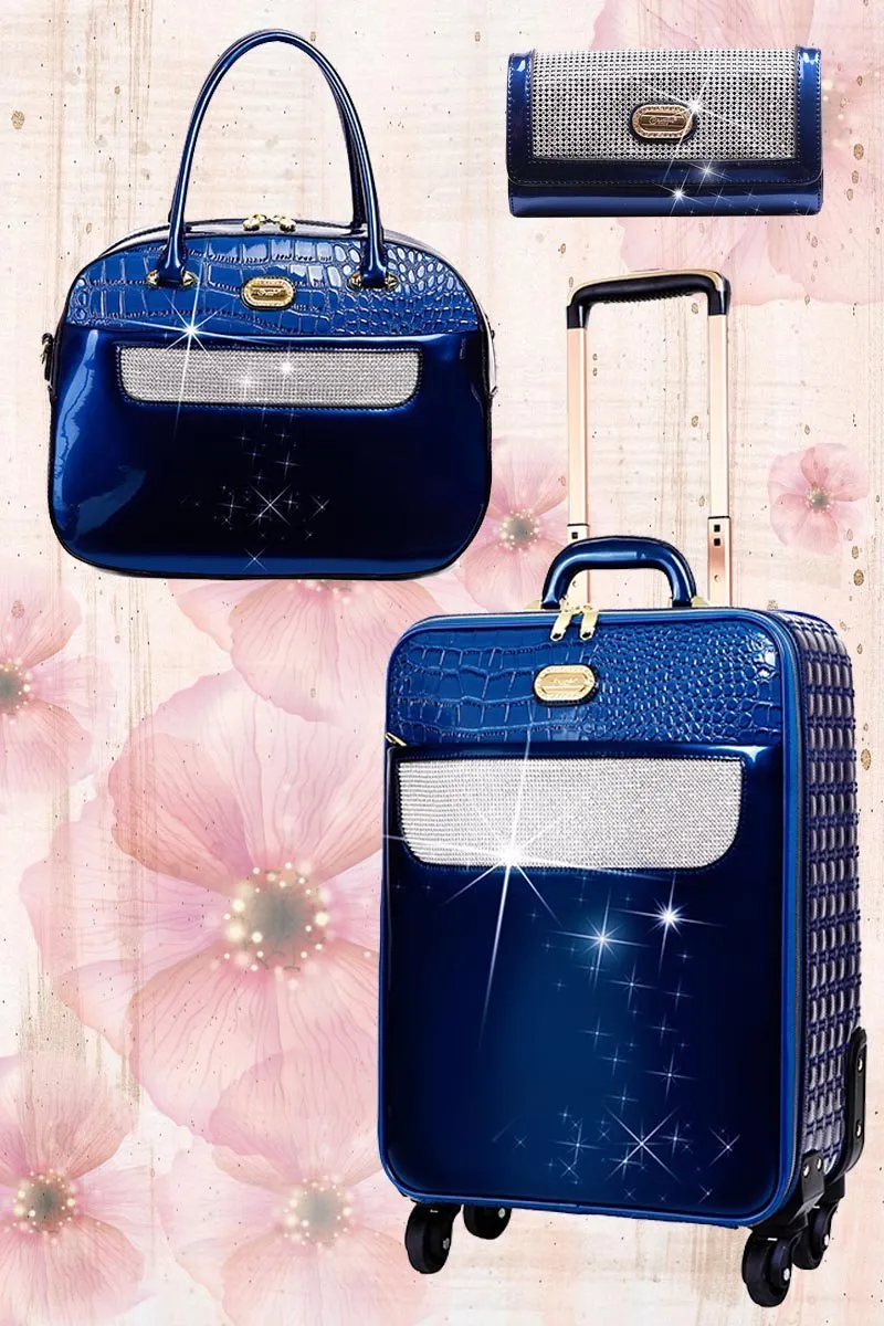 Sleek and Steady Signature 3 Pcs. Vegan Luggage Set [KGL KGO-3pcs/Set]