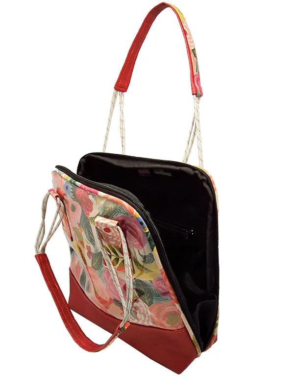 Small Bowler Bag in Roses