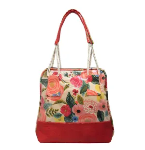 Small Bowler Bag in Roses