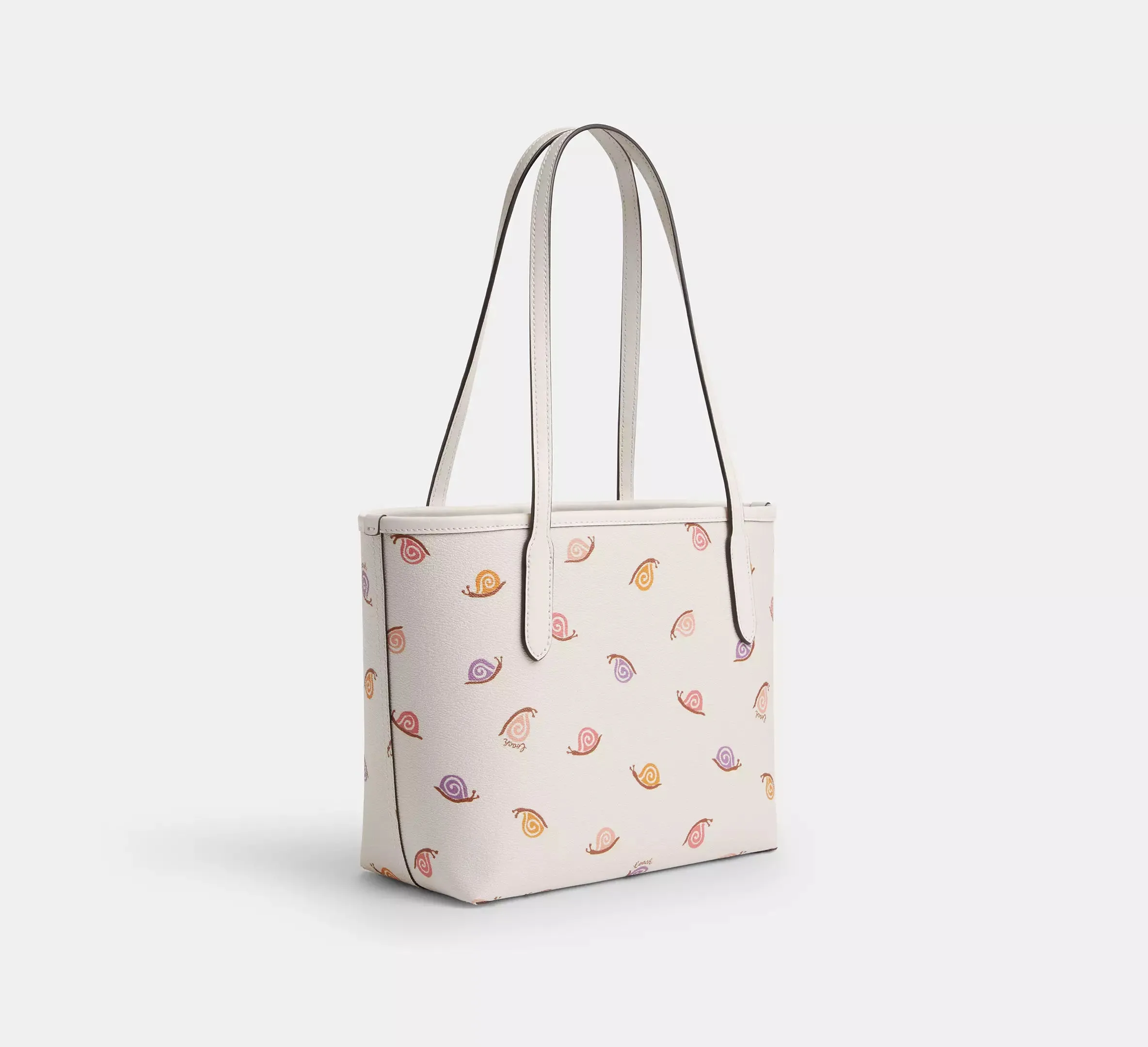 Small City Tote With Snail Print