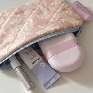 Small Flat Pouch - Vintage Rose