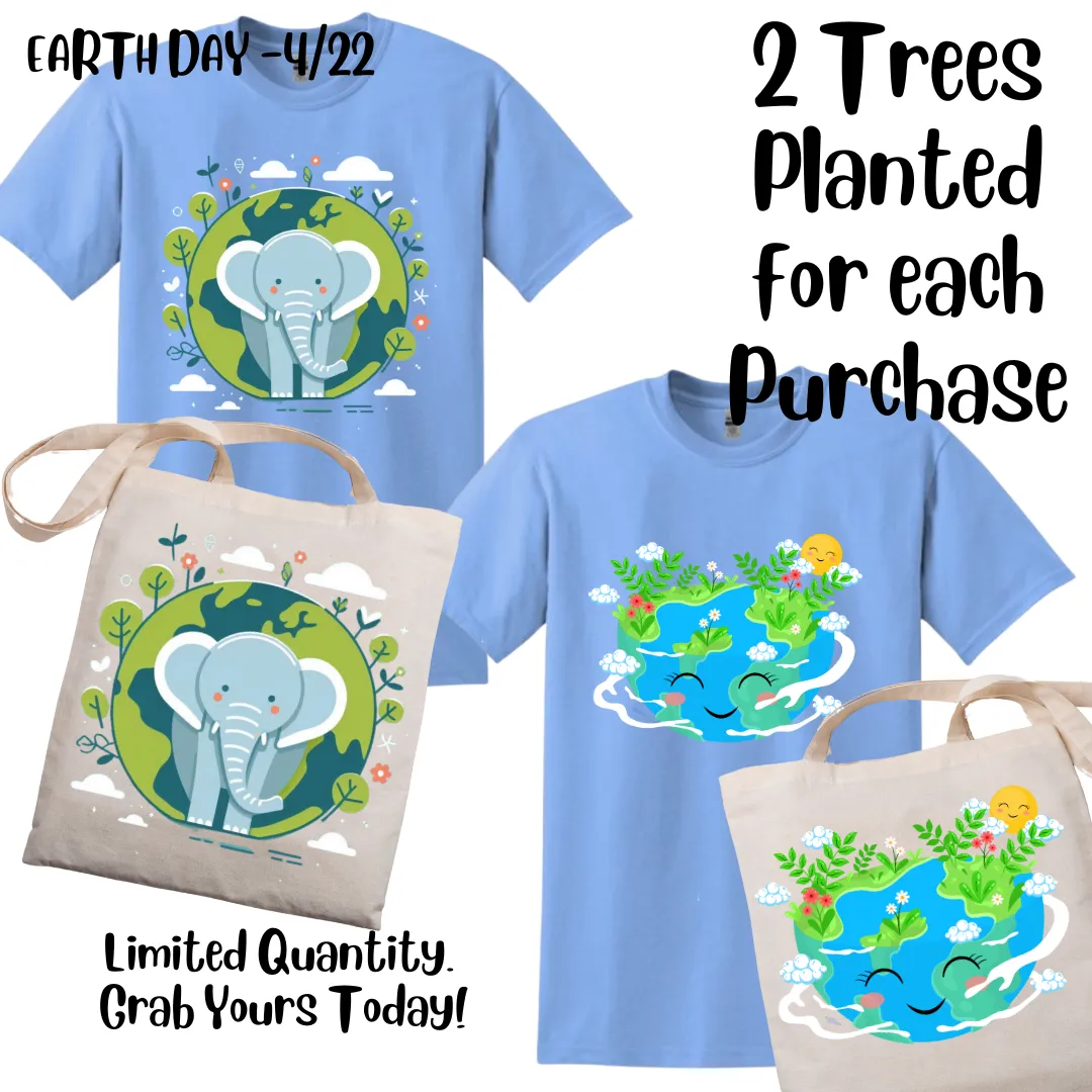 Smiling Earth Tote,    Earth Day
