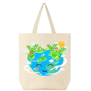 Smiling Earth Tote,    Earth Day