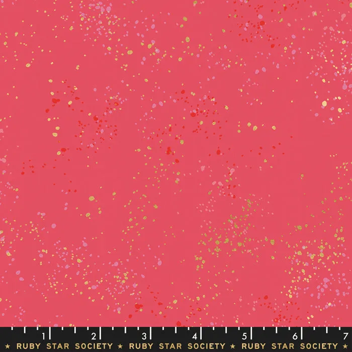 Speckled, Strawberry Metallic - fat quarter