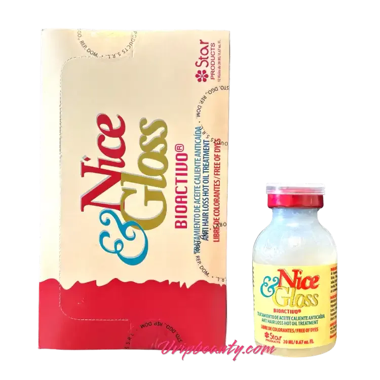 Star Nice and Gloss Hot Oil Treatment - 12 Vials (0.67 oz each)
