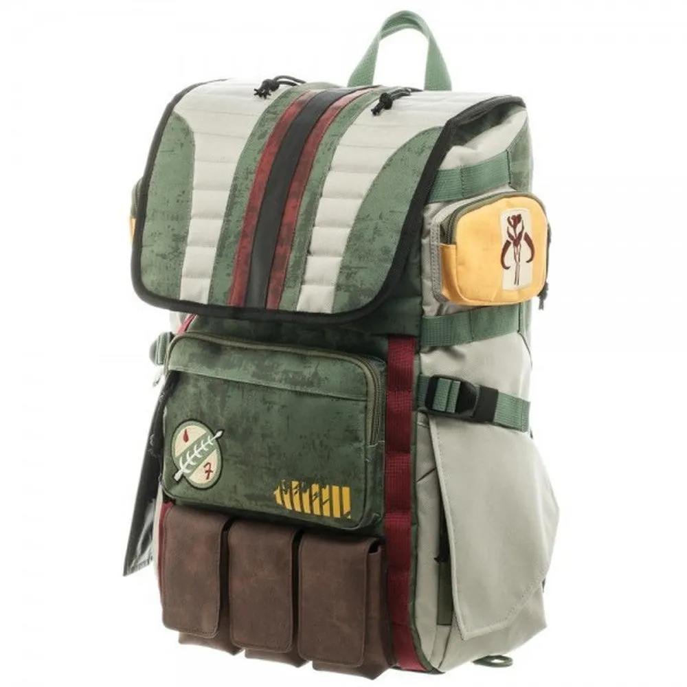 Star Wars Boba Fett Mandalorian Logo Bouty Hunter Laptop Backpack Bag