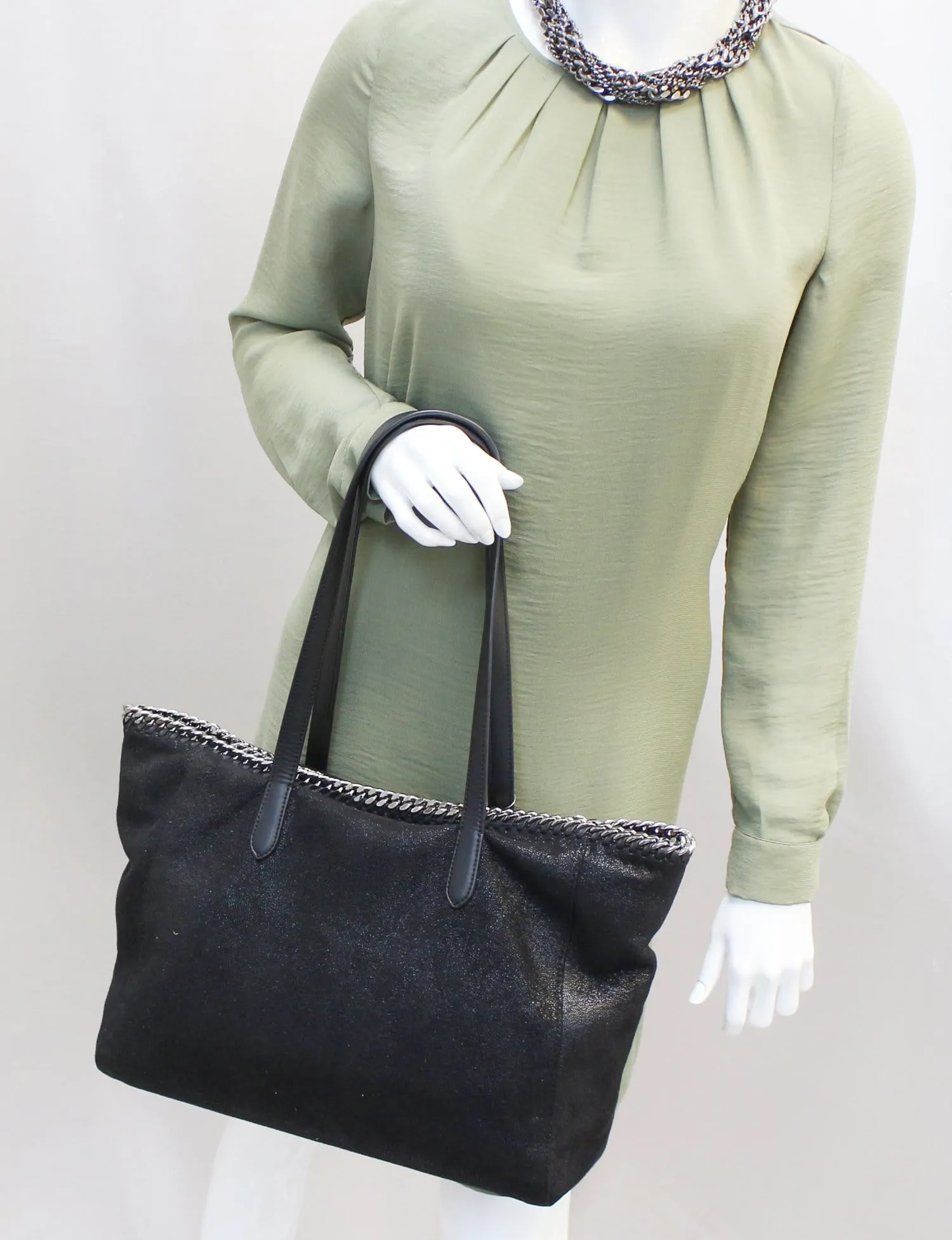 STELLA MCCARTNEY Shaggy Deer Falabella East West Tote Bag