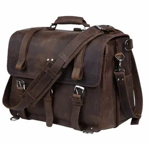 Sterling | Genuine Leather Men Briefcase Shoulder Bag Office