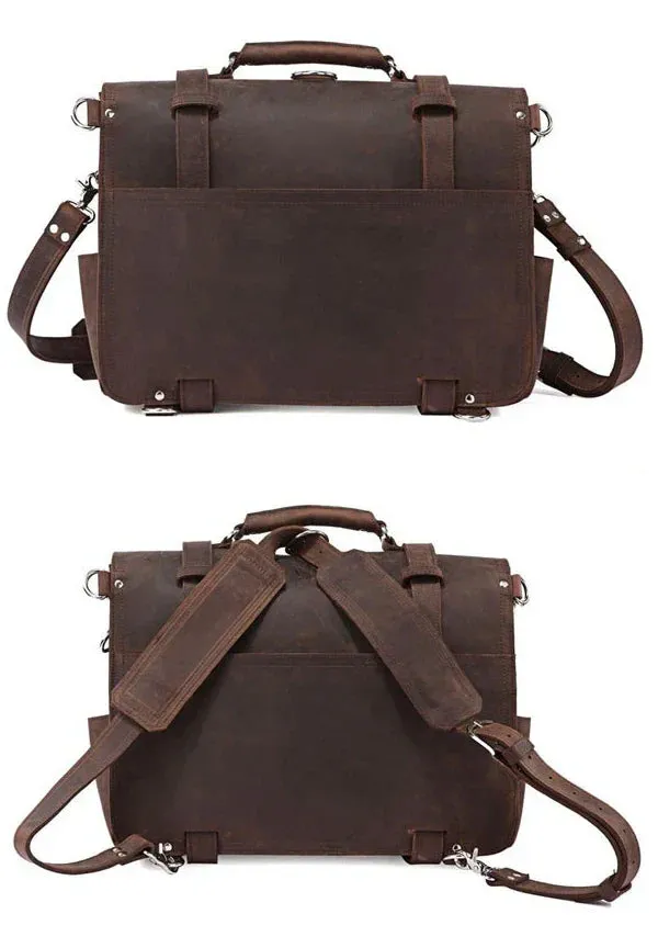 Sterling | Genuine Leather Men Briefcase Shoulder Bag Office