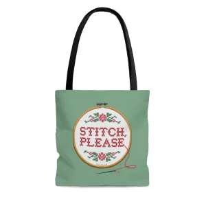 Stitch Please Cross Stitch Tote Bag