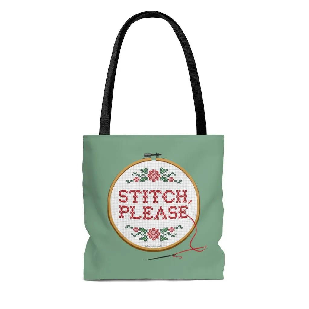 Stitch Please Cross Stitch Tote Bag