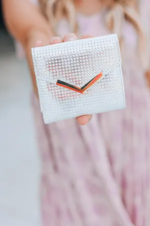 Stormi Silver Metallic Wallet