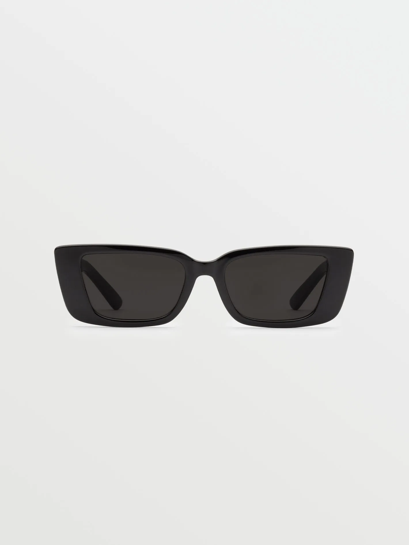 Strange Land Gloss Black Sunglasses (Gray Lens) - BLACK