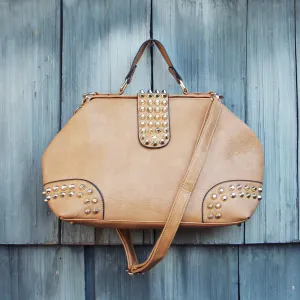 Studded Dusk Tote in Toffee