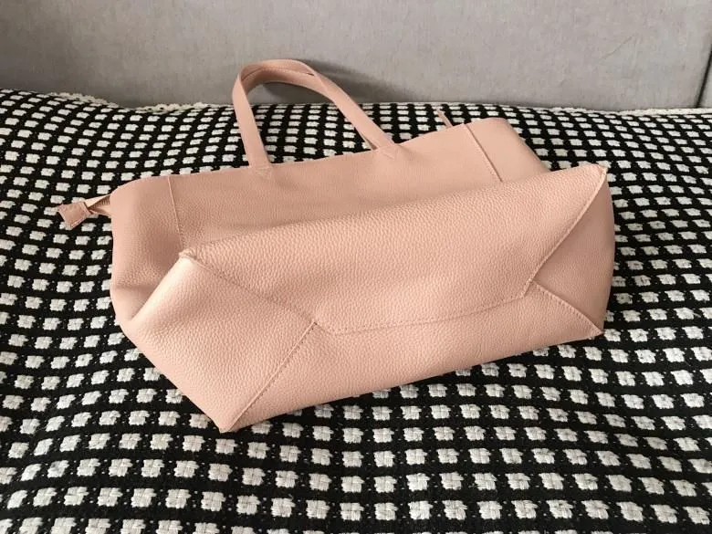 Stylish Womens Brown Leather Tote Bag Shoulder Tote Bag Brown Tote Purse For Women