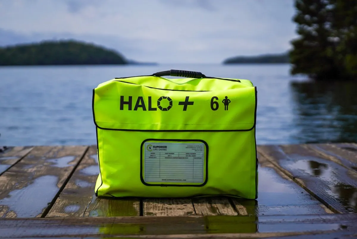 Superior HALO Compact Life Raft, 2-8 Person
