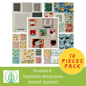 Swedish Dishcloth – Multi-Pack Cellulose Sponge Cloths