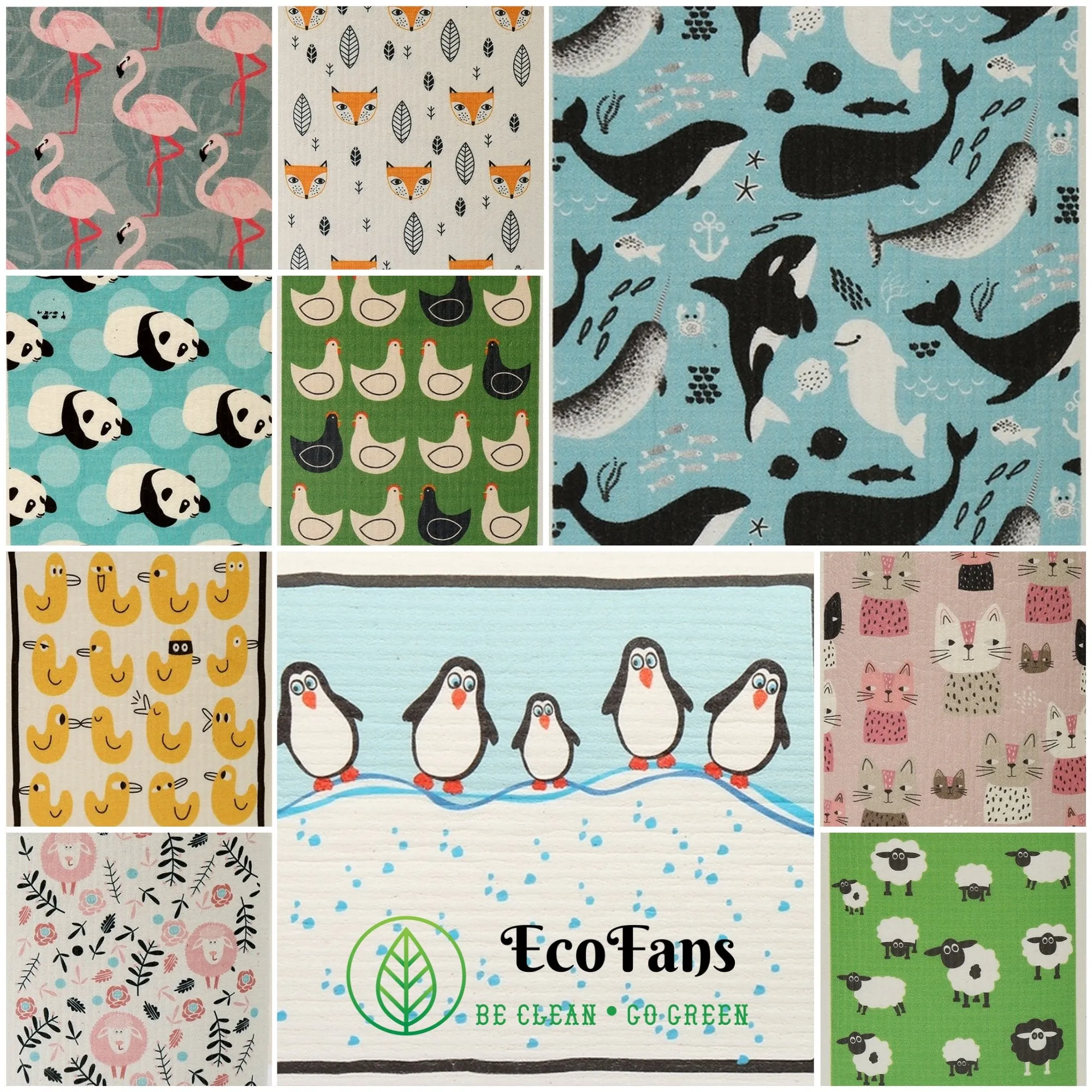 Swedish Dishcloth – Multi-Pack Cellulose Sponge Cloths