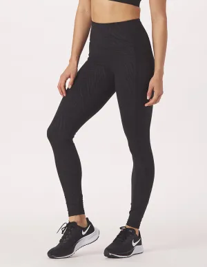 Taper Legging Print: Black Zebra Gloss