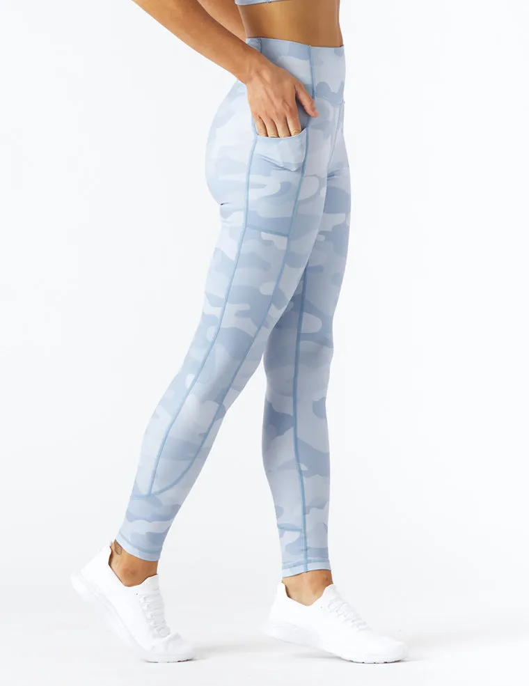Taper Legging Print: French Blue Camo