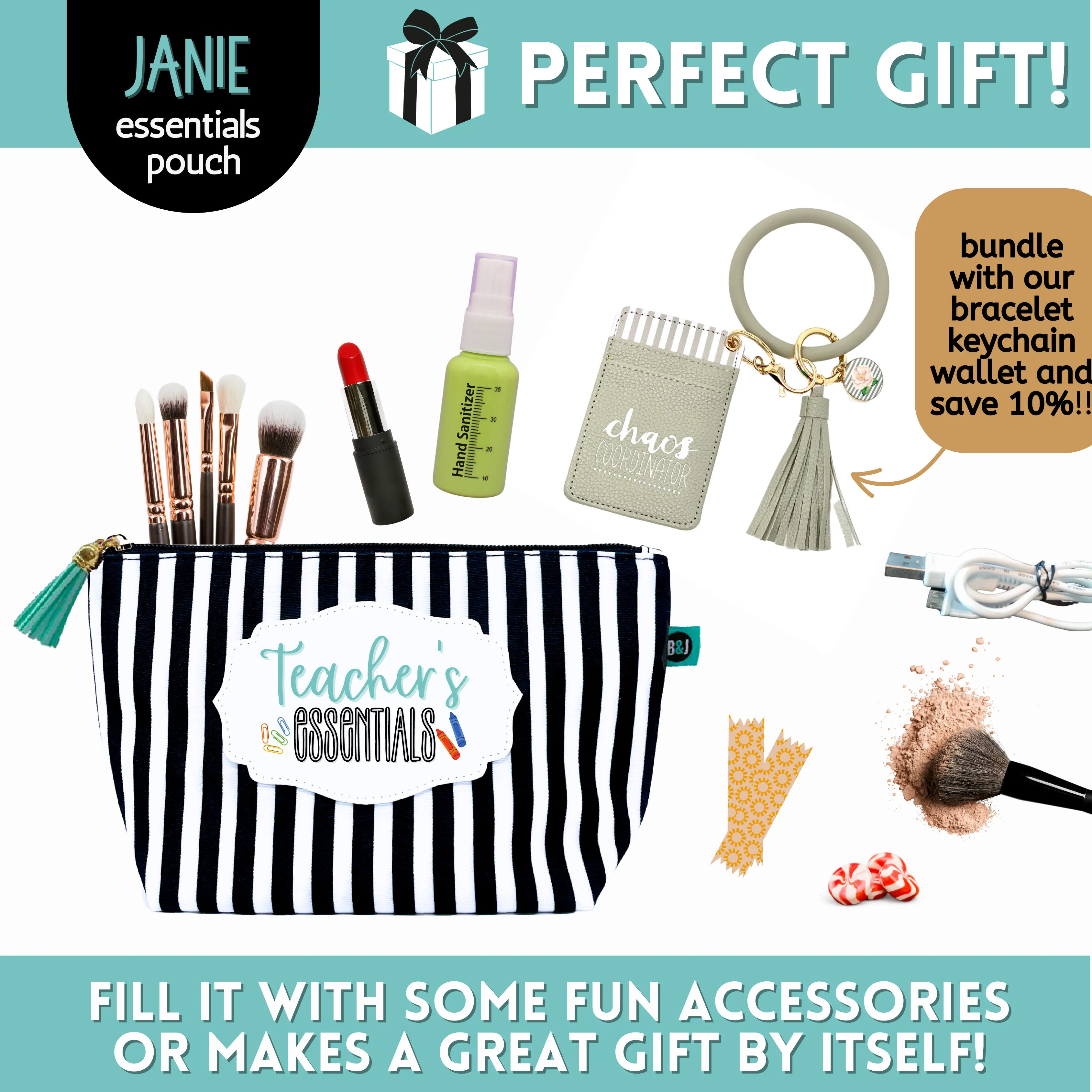 Teacher Essentials Janie Zippered Pouch