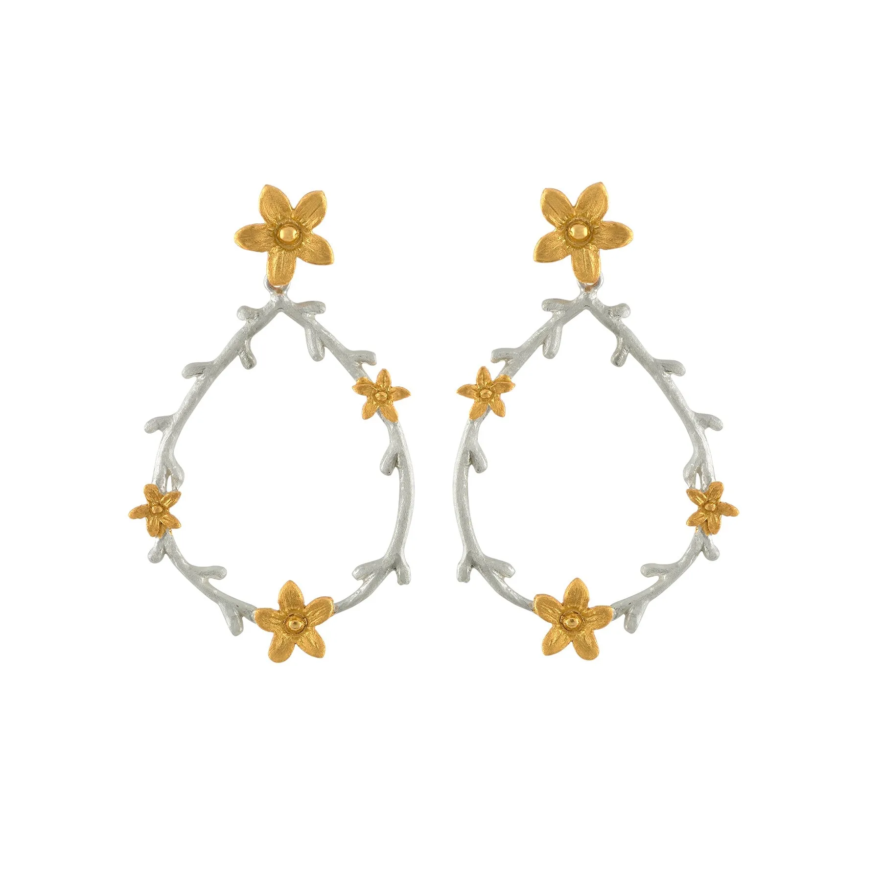 Teardrop Branch Post Earring