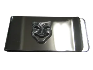 Textured Drama Happy Mask Money Clip