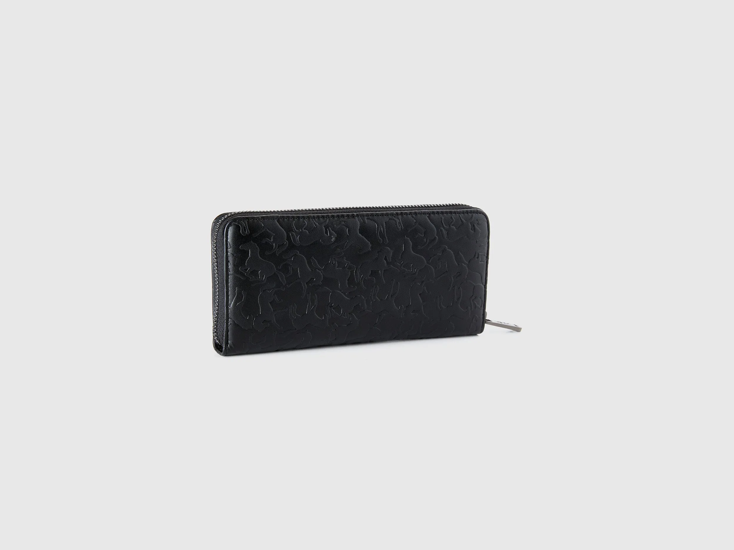 Textured Zipper Wallet