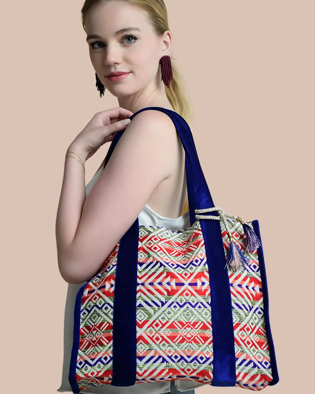 Thalia Pink Tote Bag
