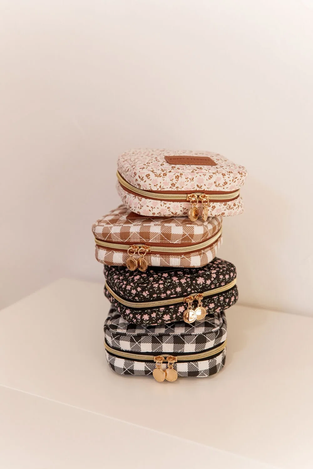 The Quilted Teched Out Case Black Floral
