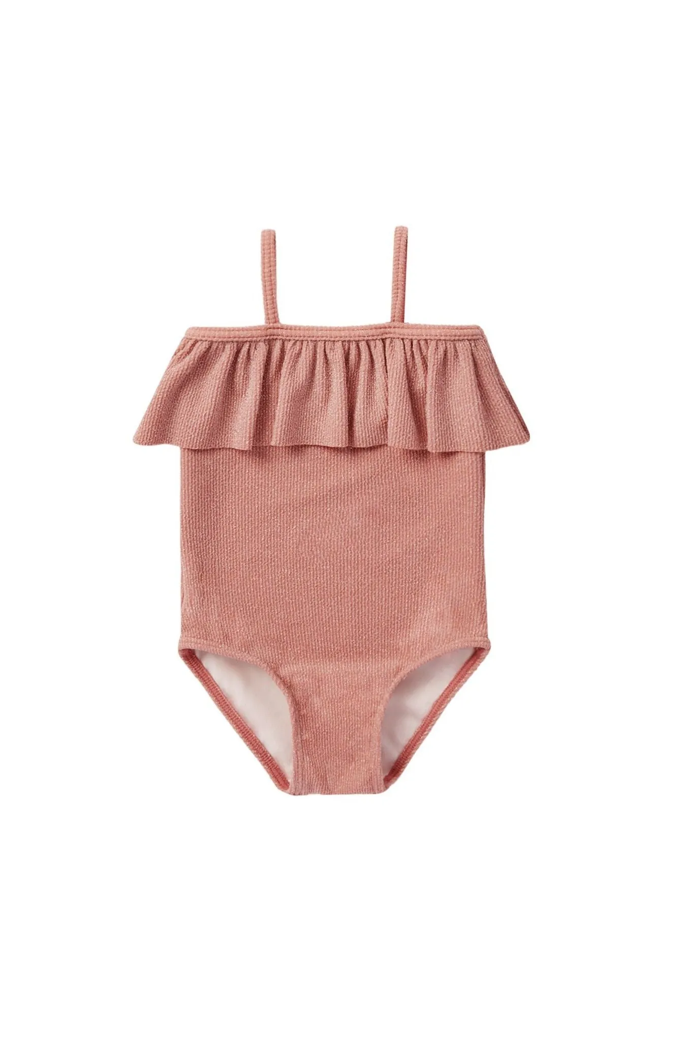 The Ruffle One-Piece Swimsuit by Rylee   Cru - Lipstick - KIDS
