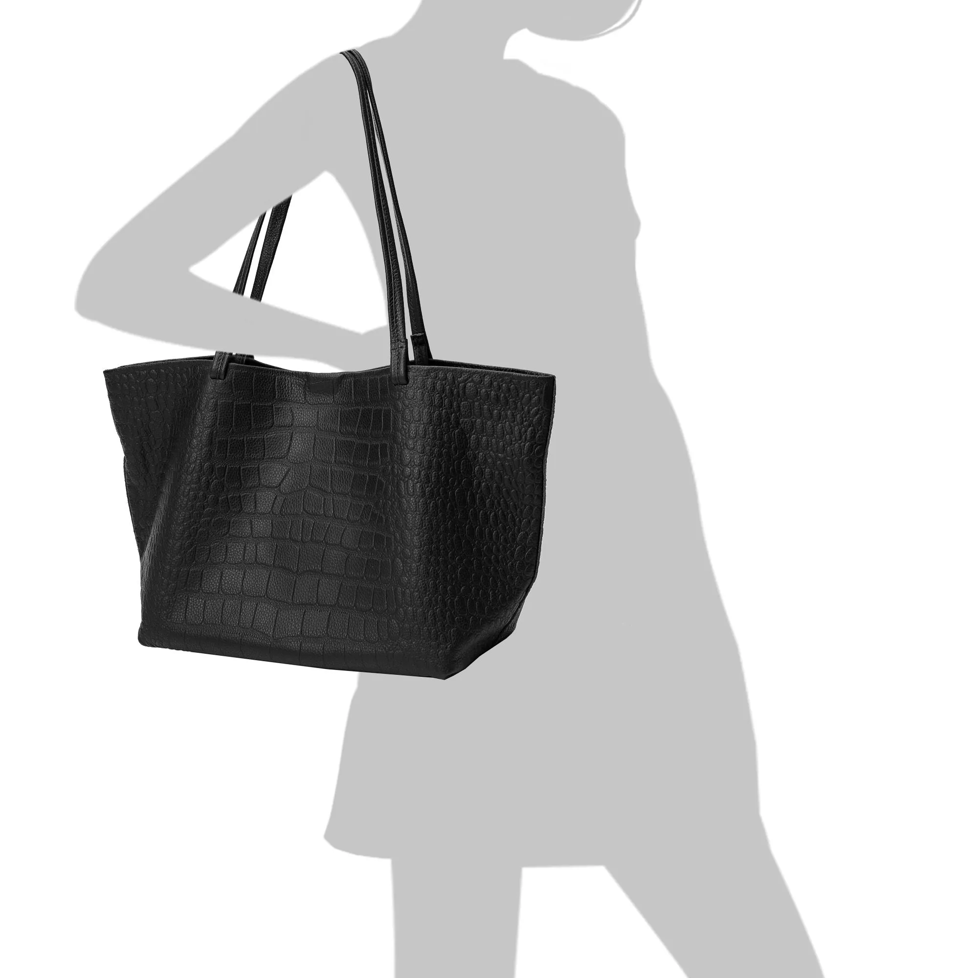 Tiffany & Fred Embossed  Croco Full-Grain Leather