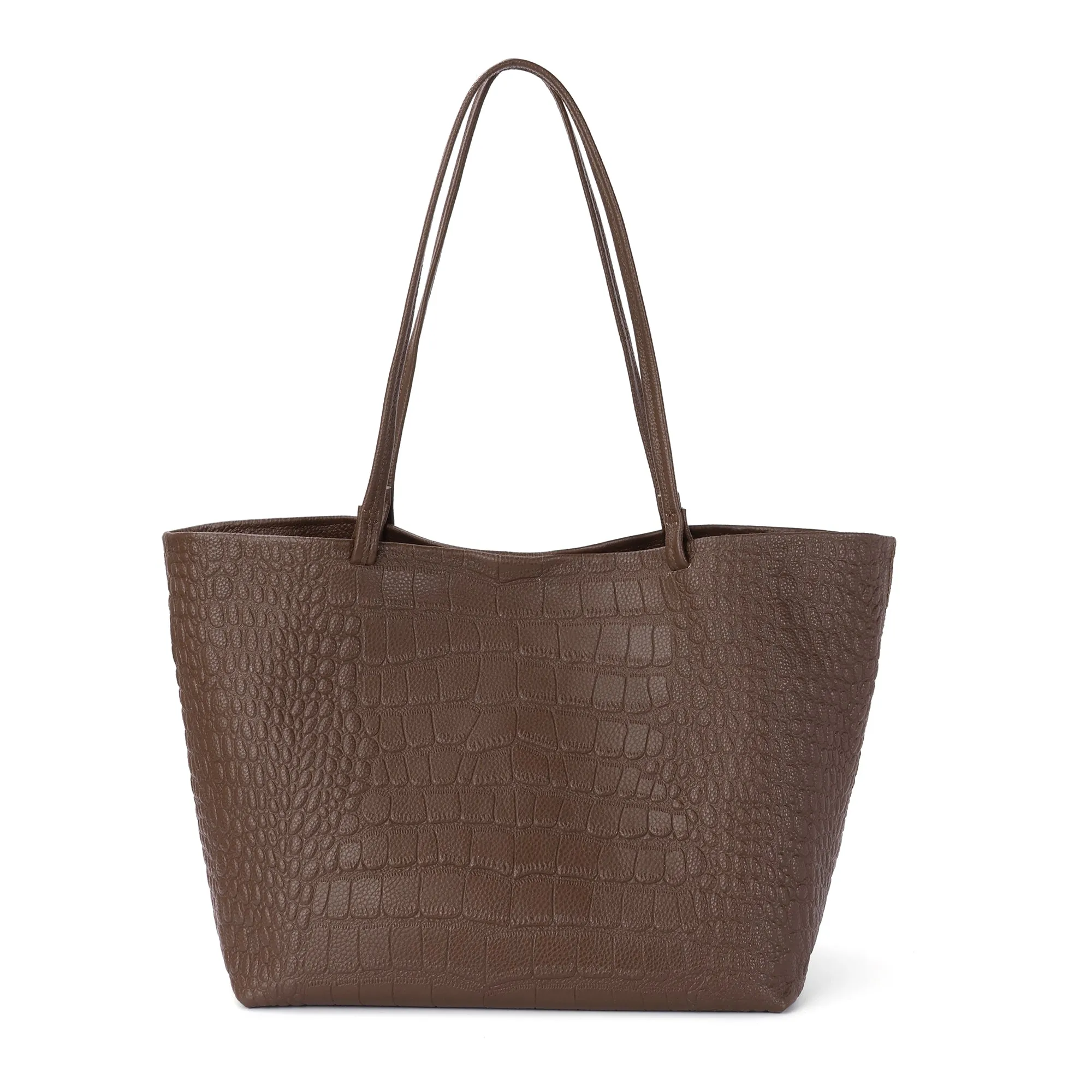 Tiffany & Fred Embossed  Croco Full-Grain Leather