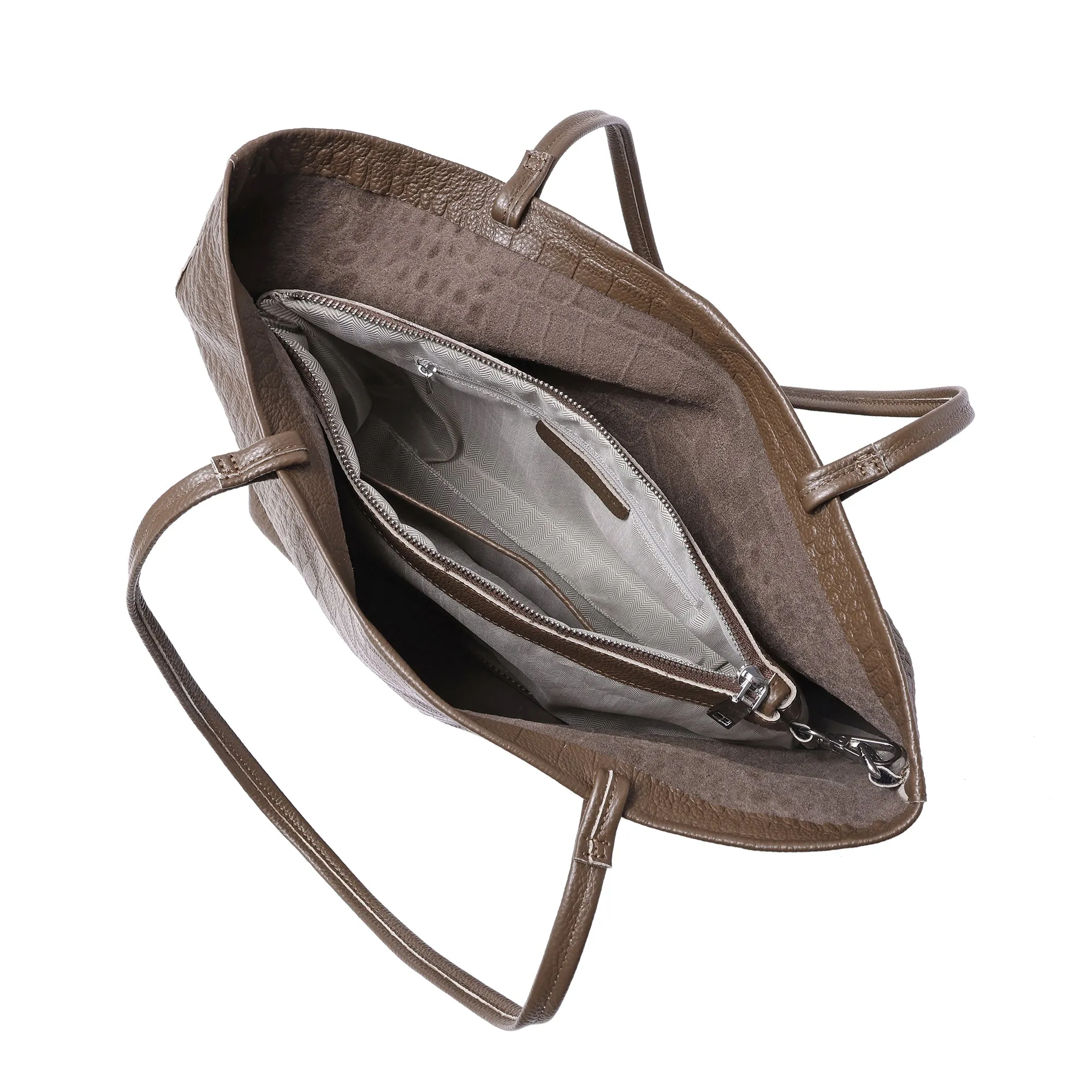 Tiffany & Fred Embossed  Croco Full-Grain Leather