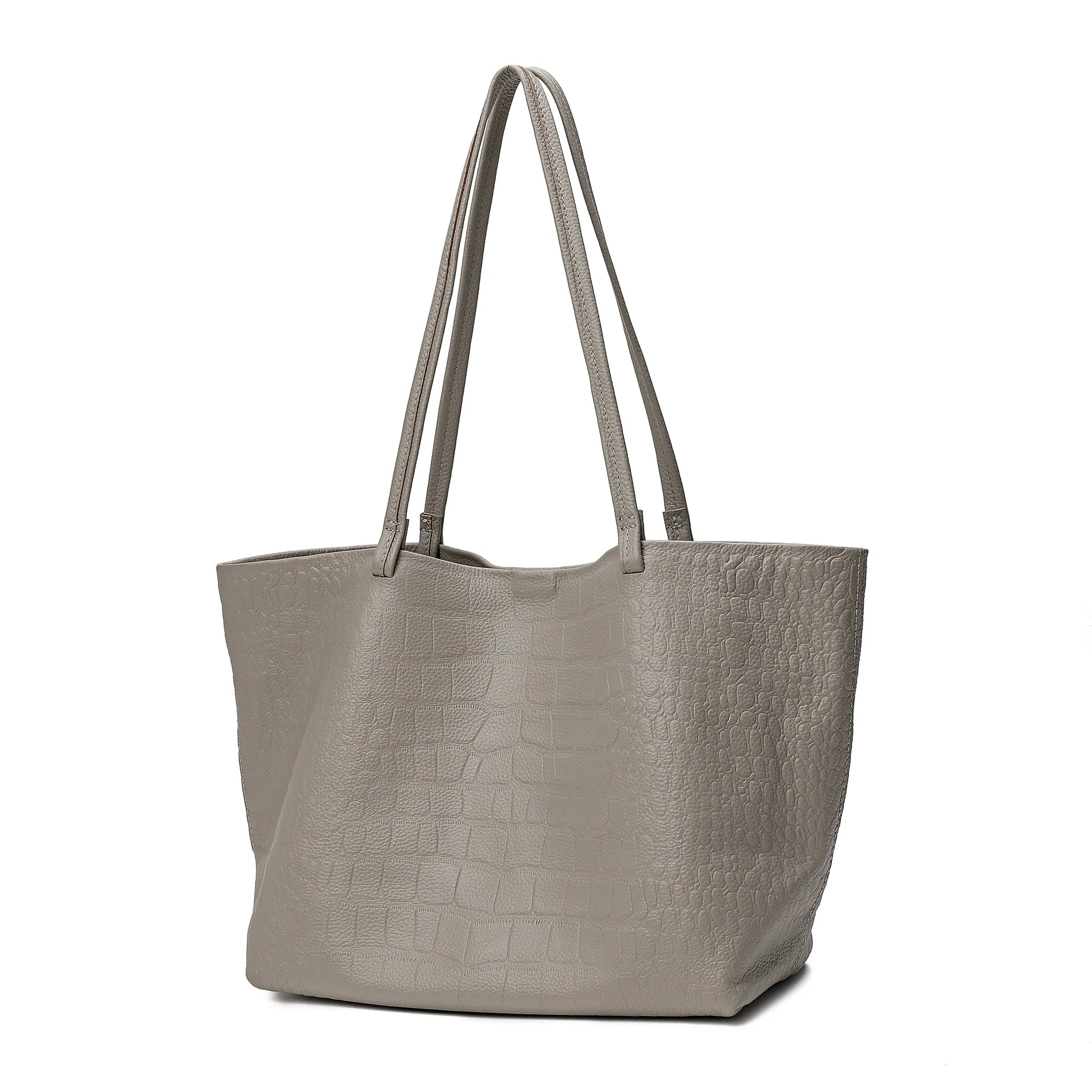 Tiffany & Fred Embossed  Croco Full-Grain Leather
