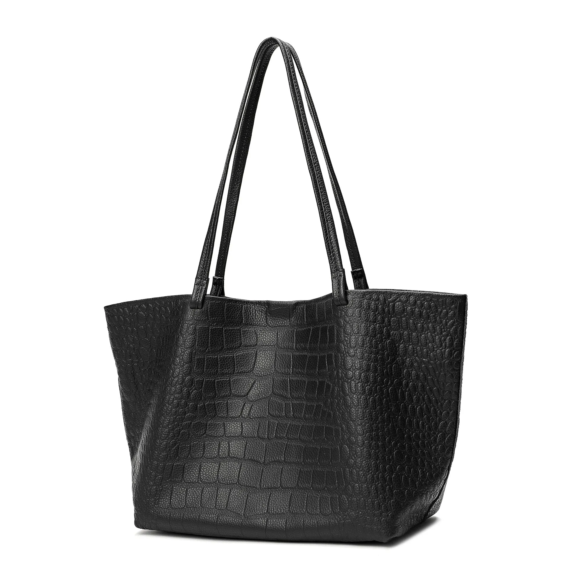 Tiffany & Fred Embossed  Croco Full-Grain Leather