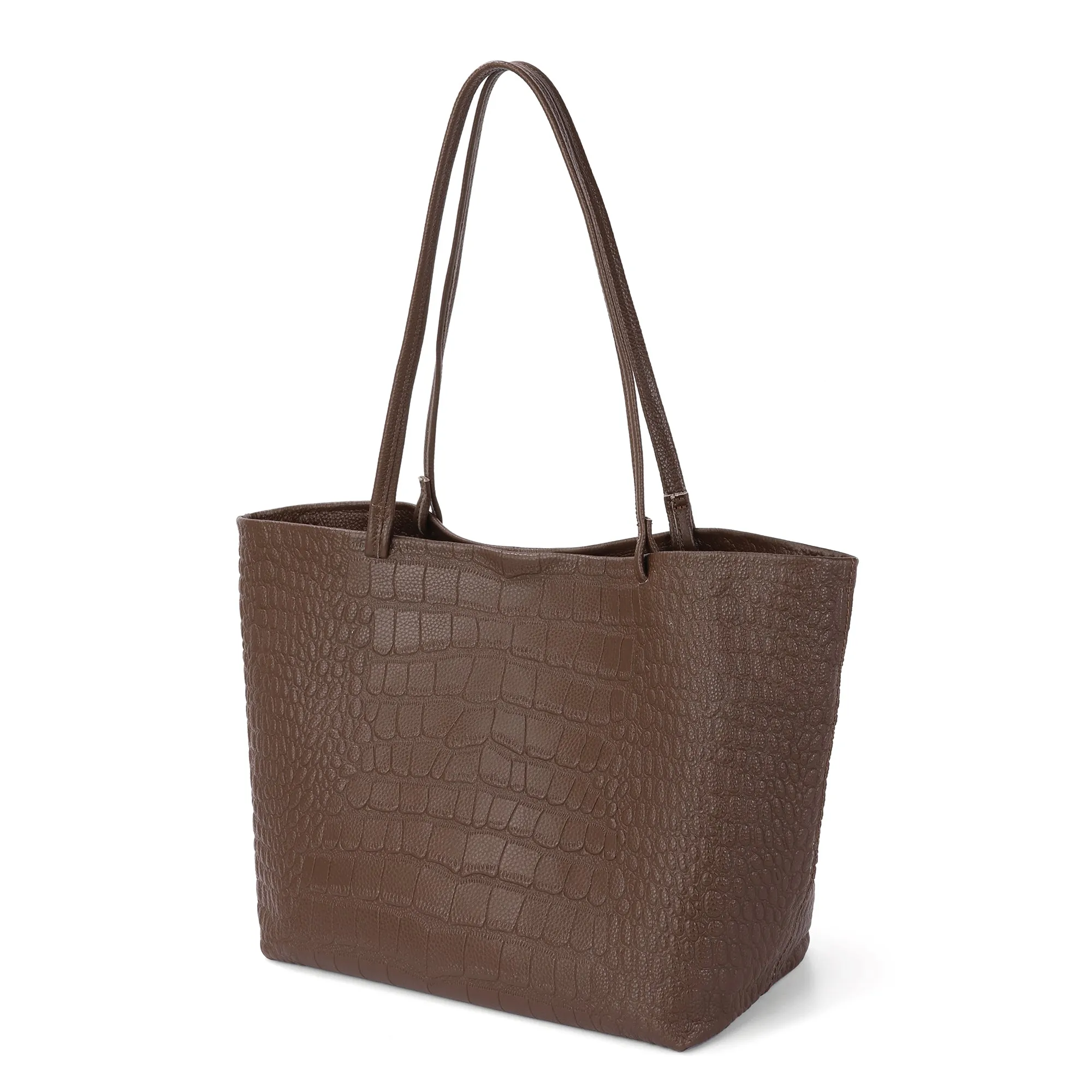 Tiffany & Fred Embossed  Croco Full-Grain Leather