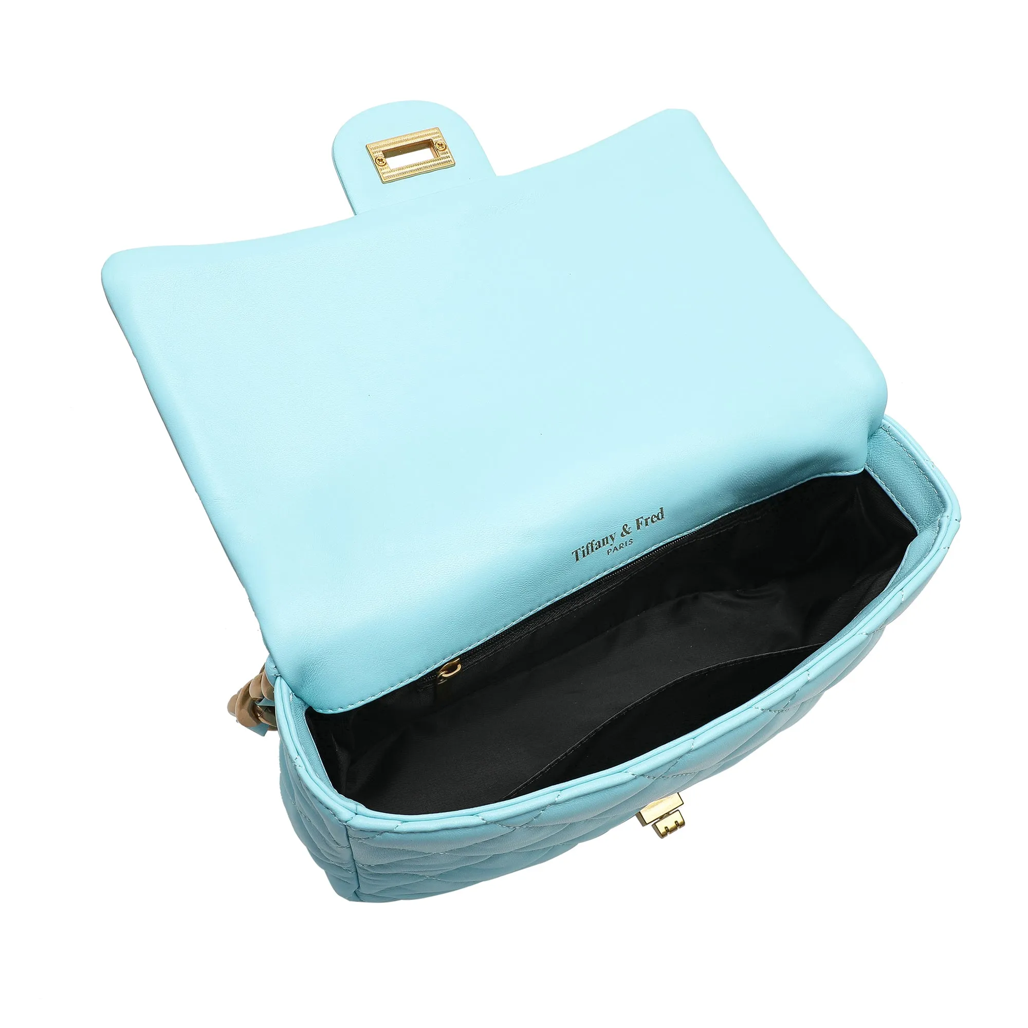 Tiffany & Fred Quilted Sheepskin Leather Shoulder Bag