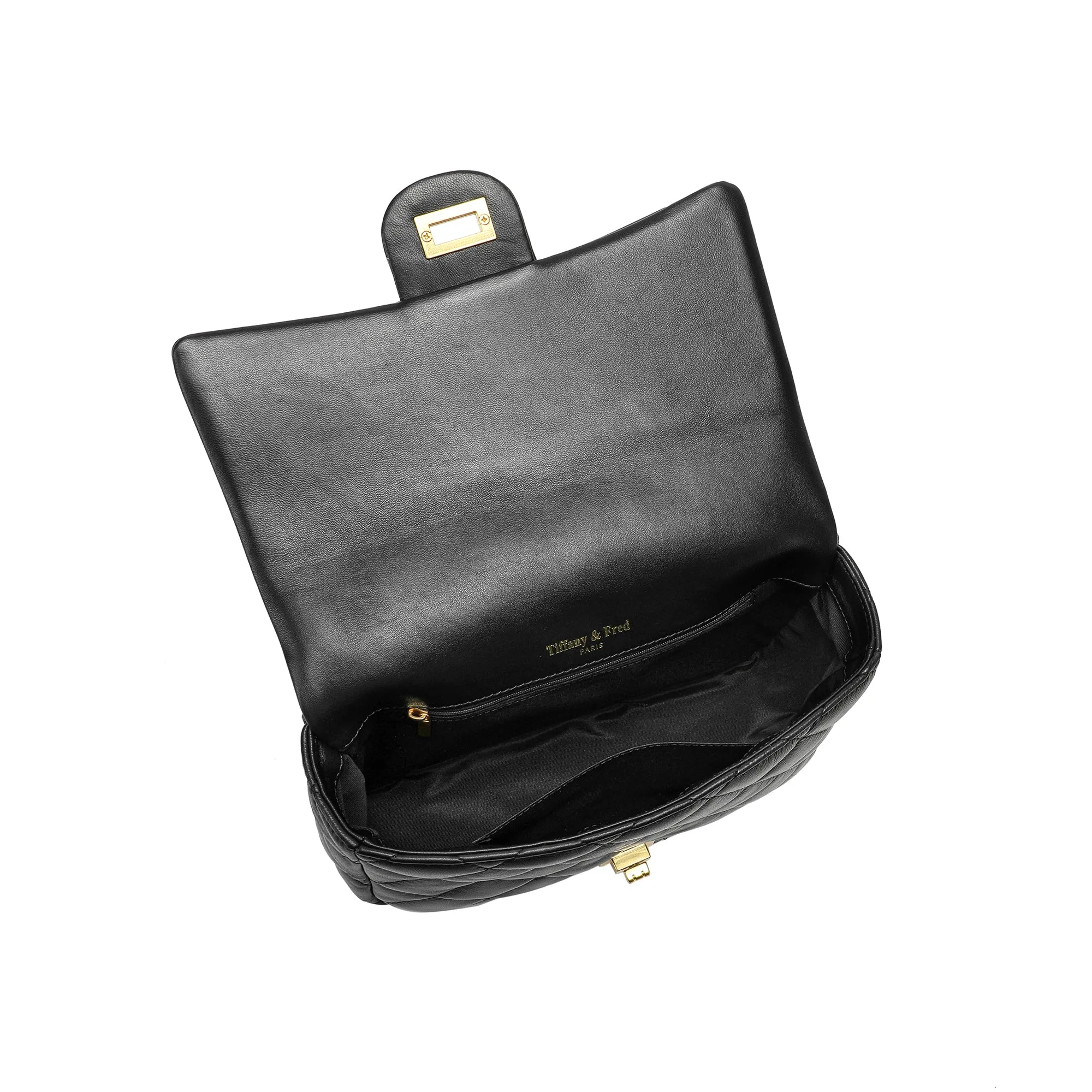 Tiffany & Fred Quilted Sheepskin Leather Shoulder Bag