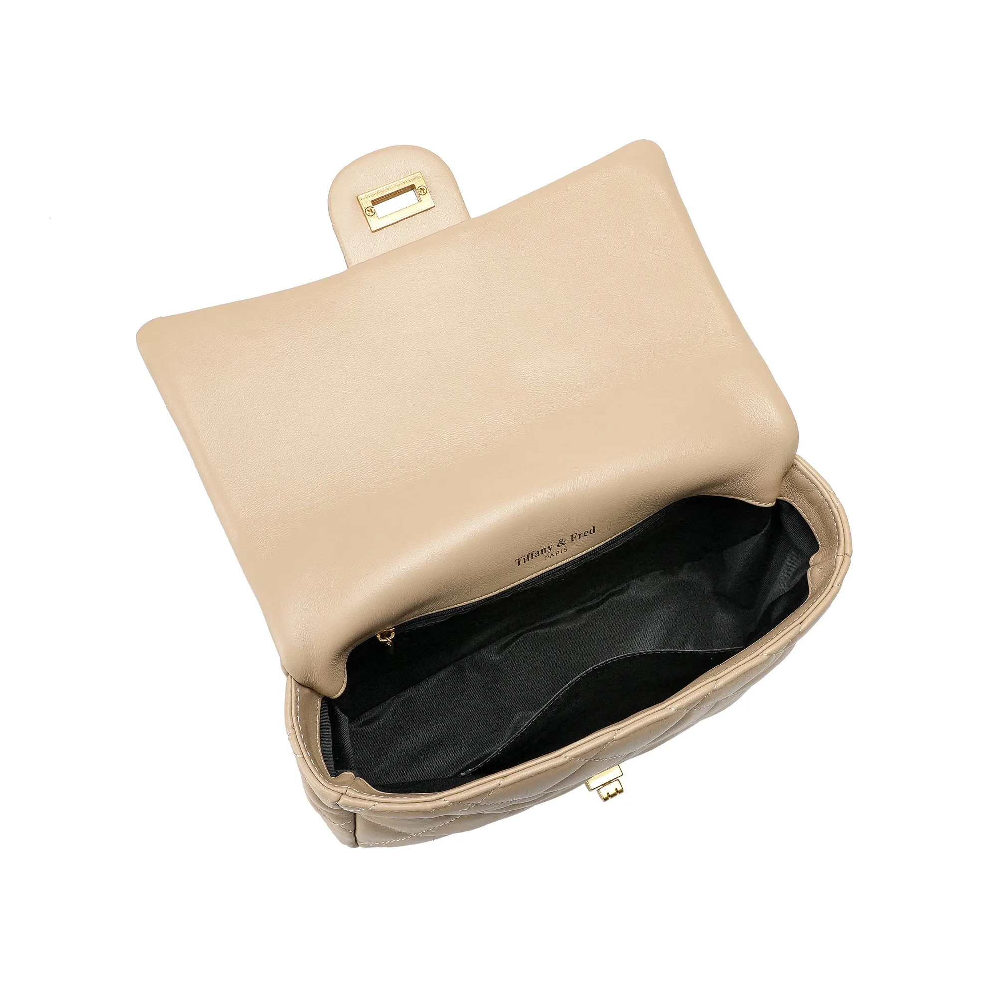 Tiffany & Fred Quilted Sheepskin Leather Shoulder Bag