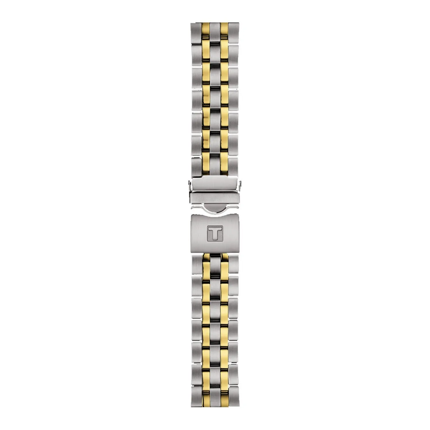 Tissot Stainless Steel Grey/Yellow Watch Bracelet T605043456
