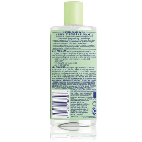 Tónico Suave Limpiador Clean   Purificante
